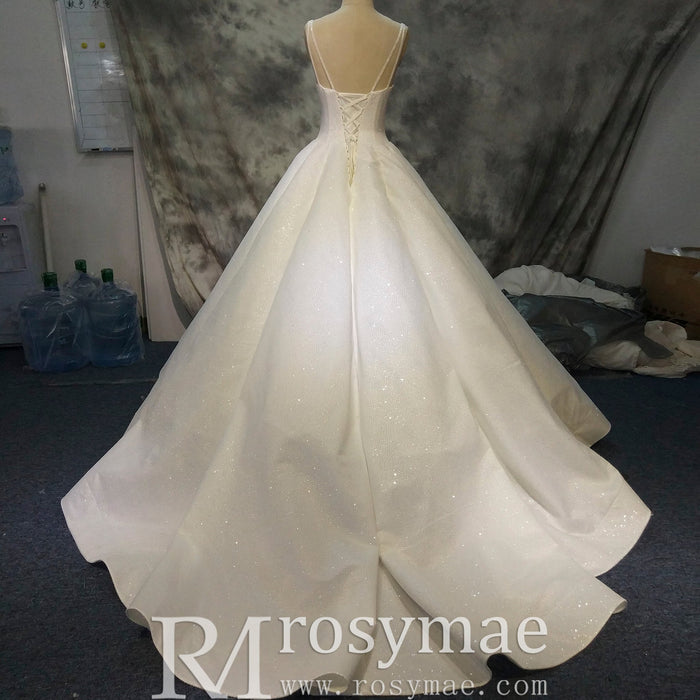 1920s Vintage Scoop Neckline Vintage Wedding Dress with Timeless Look - Rosymae