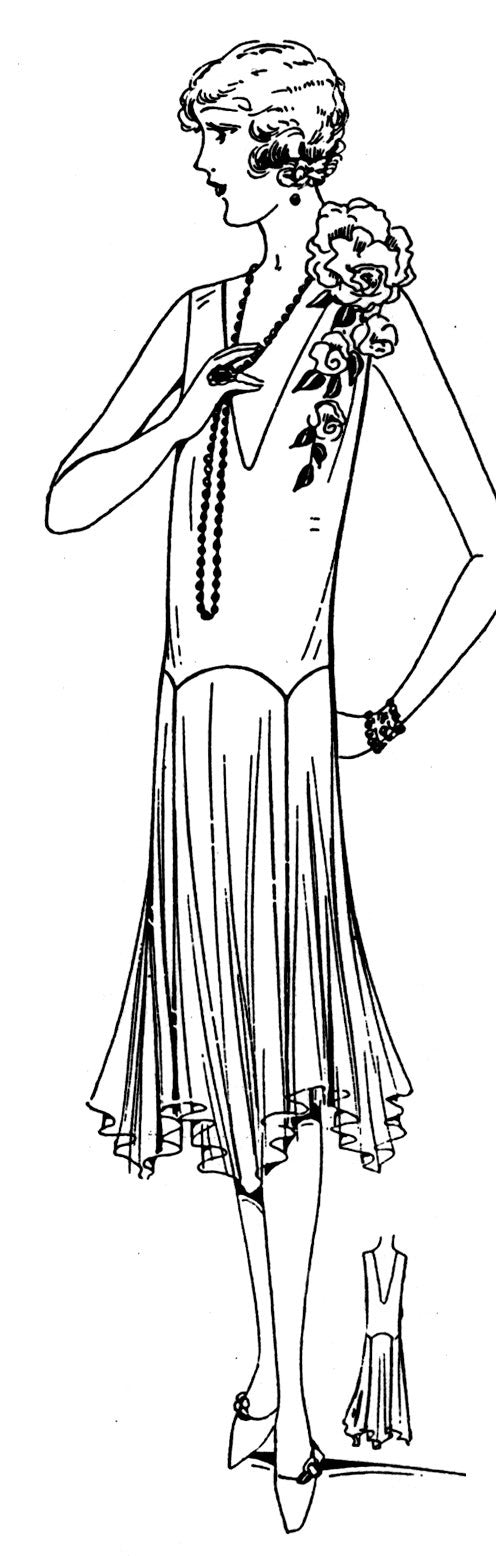 1929 Australian Evening Frock E20-Aus