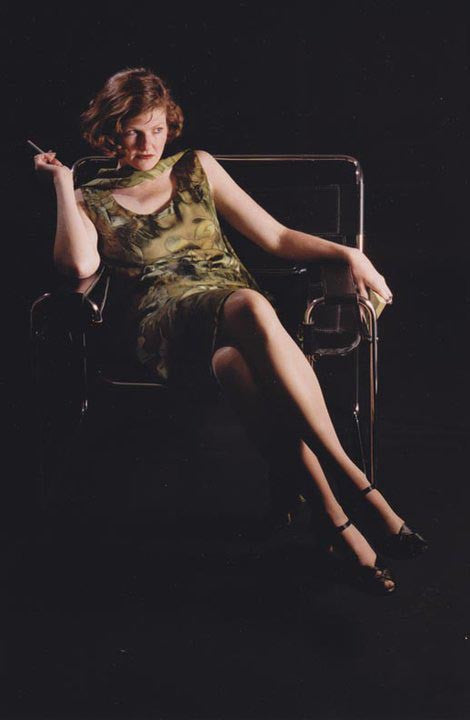 1929 Evening Frock & Scarf E20-6632