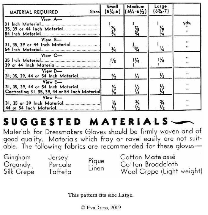 1933 Dressmaker Gloves Acc30-117