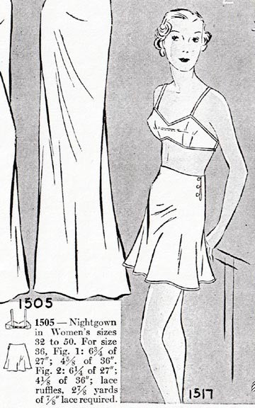 1934 Evening Underpinnings, U30-1517