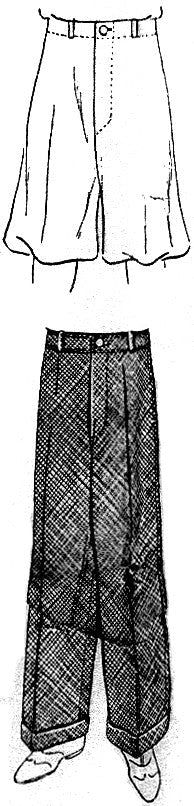 1934 Wide-Leg Trousers and Knickers T30-1141