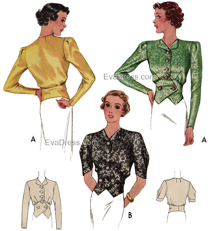 1938 Blouses B30-9063