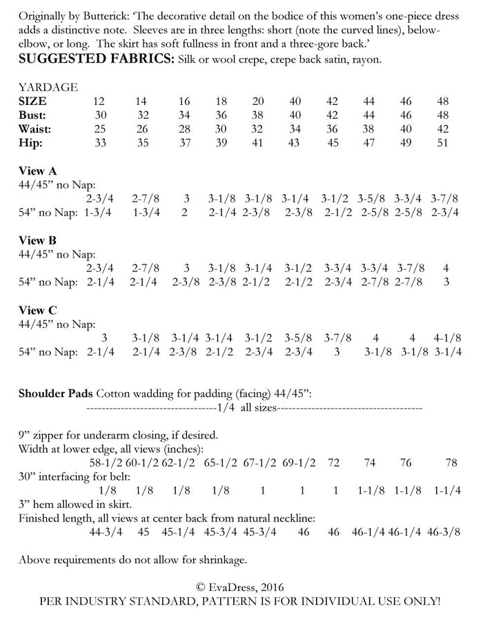 1947 Dress  with Cut-Outs D40-4185