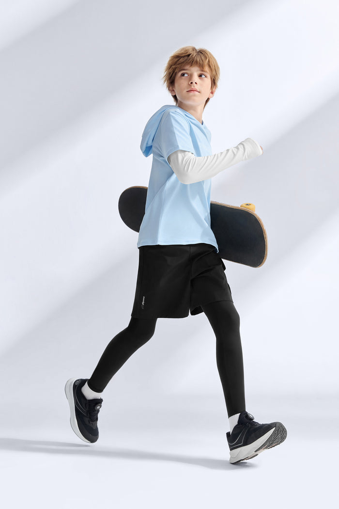 2-in-1 Long Sleeves Tee **Ice Water**