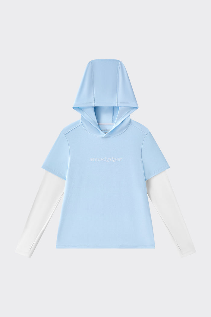 2-in-1 Long Sleeves Tee **Ice Water**