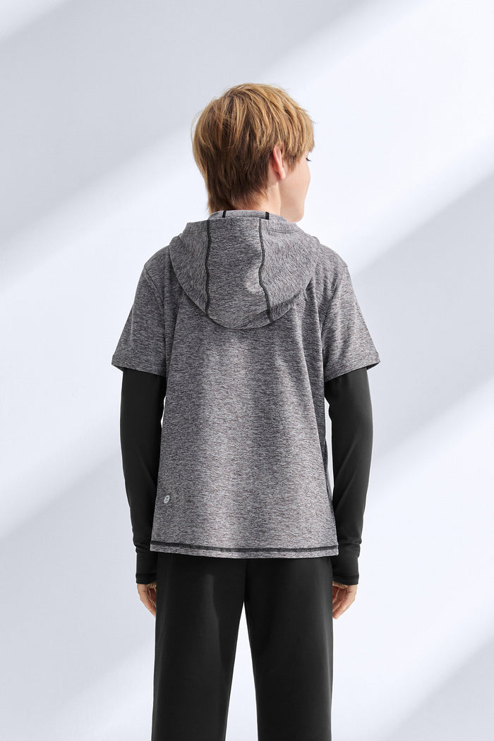 2-in-1 Long Sleeves Tee **Mocha**