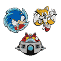 Sonic the Hedgehog 2023 NYCC 1.5-inch premium enamel pin 3-pack featuring limited edition collectible pins with Sonic characters.