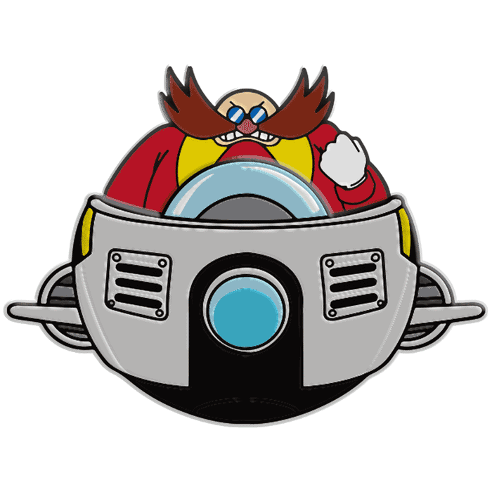 Set of three Sonic the Hedgehog 1.5-inch enamel pins from the 2023 NYCC limited edition premium pin collection.