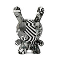 8-inch Monochromic Dunny art figure by Tristan Eaton, limited edition 20th Anniversary vinyl toy with unique design.