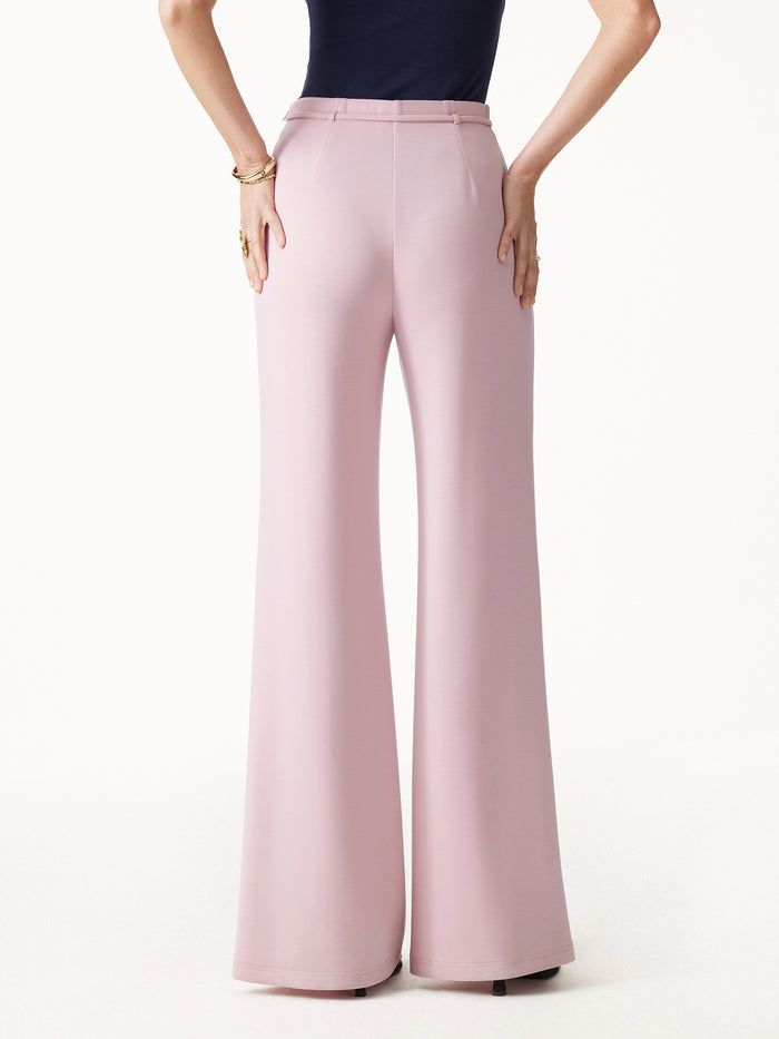 OGLmove 2Pcs Set Long Sleeve Drop-Shoulder Cardigan & High-Rise Flare Pants with Pockets