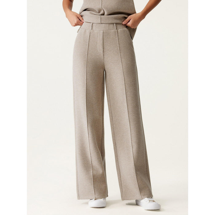 OGLmove 2Pcs Set Regular Split Hem Top & High Waisted Straight Leg Pant