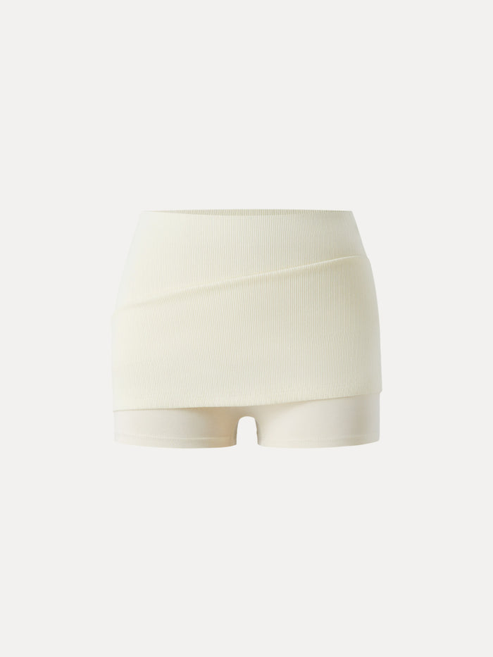 OGLmove A-line Mini Skirt with Built-in Shorts