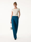 OGLmove 4-Way Stretch Drapey High Rise Wide Leg Ankled Pant Dark Marine XS