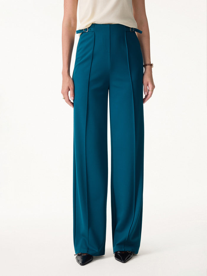 OGLmove 4-Way Stretch Drapey High Rise Wide Leg Ankled Pant