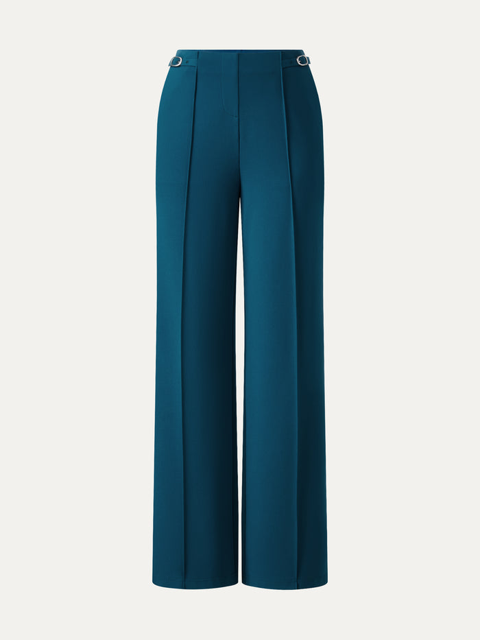 OGLmove 4-Way Stretch Drapey High Rise Wide Leg Ankled Pant