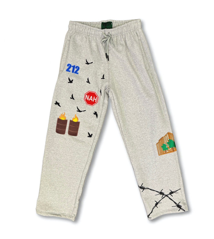 70's Old New York Sweatpants (Wide leg)