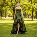 Above the Knee Wedding Dress Party Gown with Tank Strapy - Rosymae