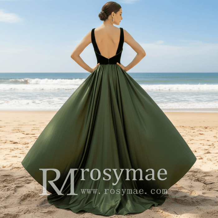 Above the Knee Wedding Dress Party Gown with Tank Strapy - Rosymae
