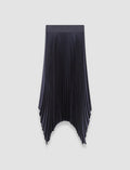 Blue Ade Knit Weave Plissé Skirt - Joseph