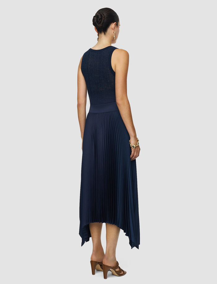 Ade Knit Weave Plissé Skirt