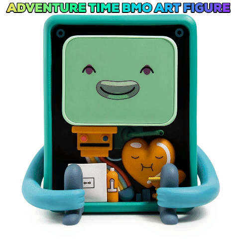 Adventure Time BMO art figure by Kidrobot, vinyl collectible toy featuring BMO character from the animated series.