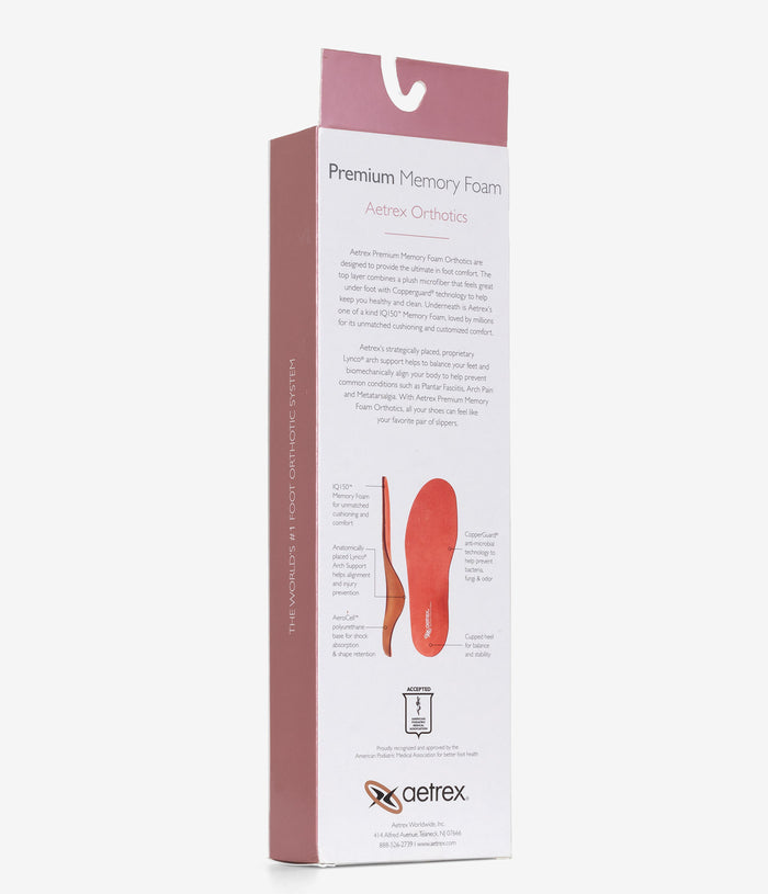 Aetrex Premium Extra Comfort Memory Foam Orthotics - No Color