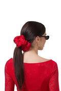 afrm-oversized-lace-scrunchie-risky-red