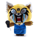 Sanrio Aggretsuko Rage HugMe Shake Action vibrating plush toy by Kidrobot, featuring Aggretsuko with a distressed expression.