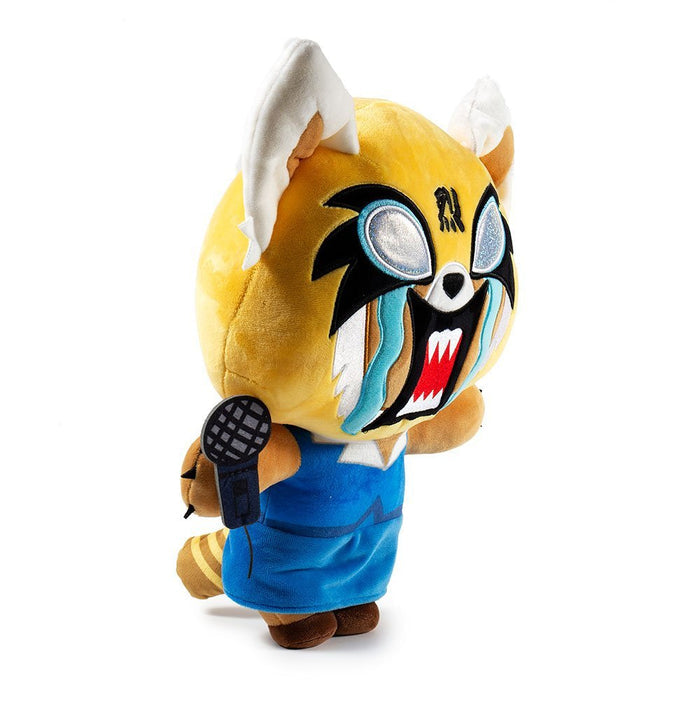 Aggretsuko Rage HugMe Shake Action vibrating plush by Sanrio featuring Aggretsuko character with a soft, cuddly design and expressive face.