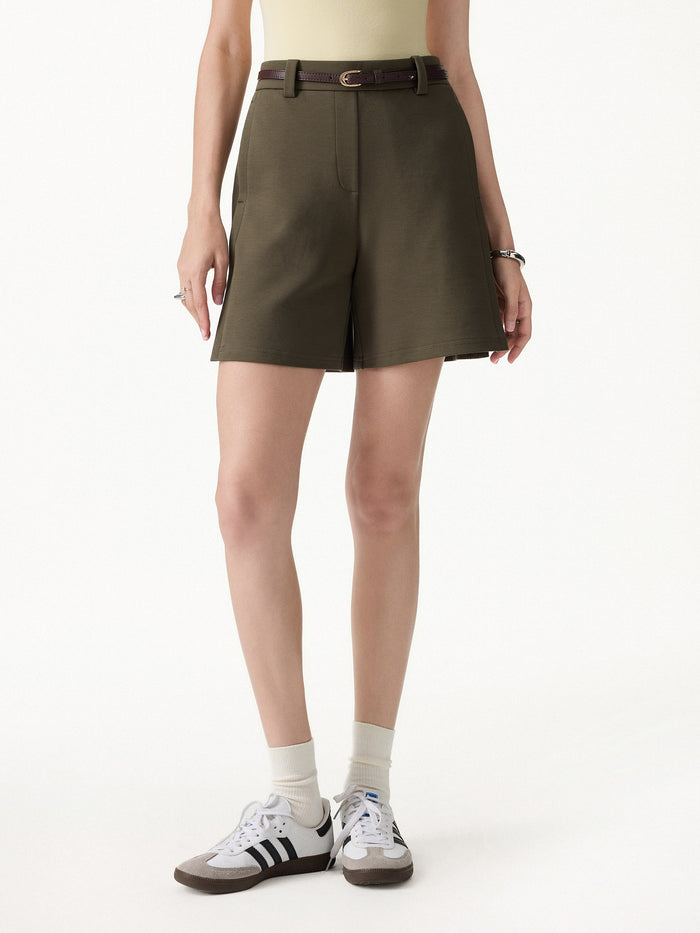 OGLmove Air Cotton Mid-Rise Travel Shorts with Pockets