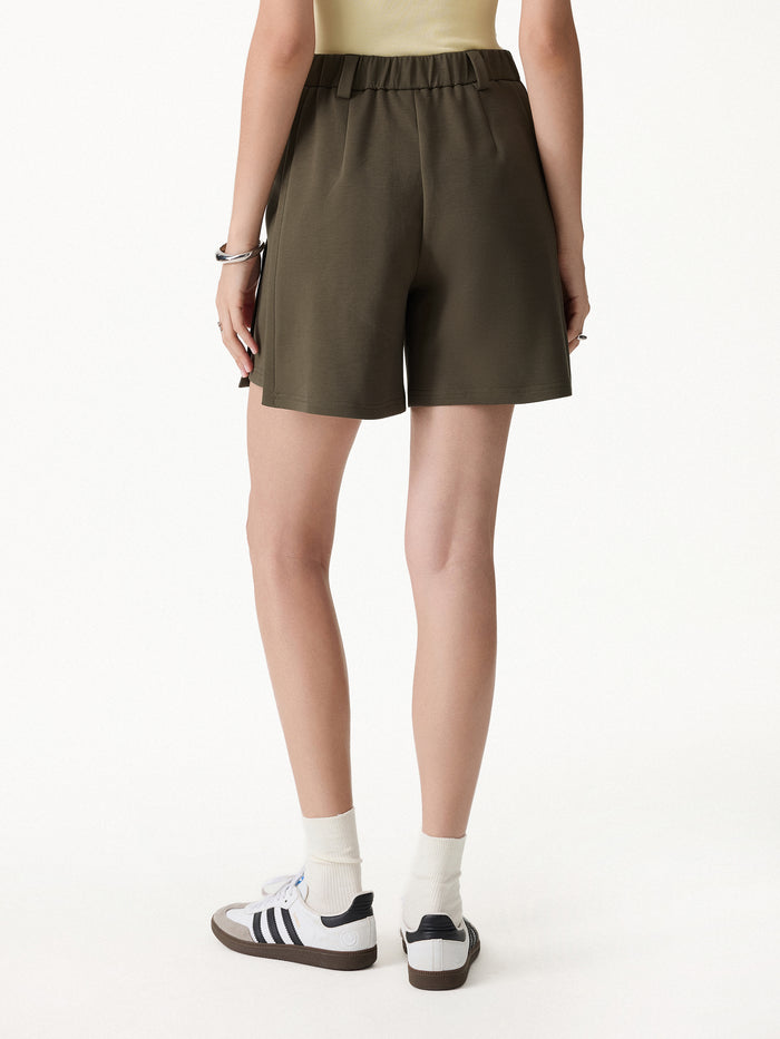 OGLmove Air Cotton Mid-Rise Travel Shorts with Pockets