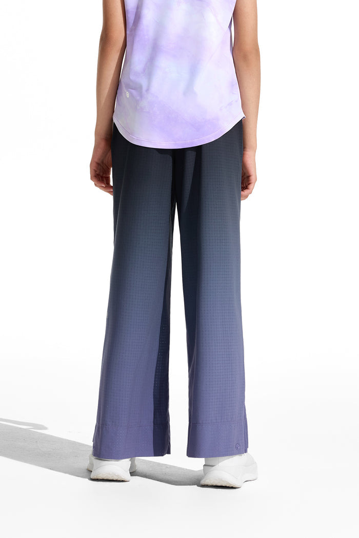 Air Supply Gradient Wide Leg Pants **Twilight Purple Black**