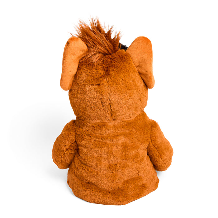 Soft ALF 13-inch plush hand puppet by Kidrobot, featuring detailed character design and soft fabric for cuddly play.
