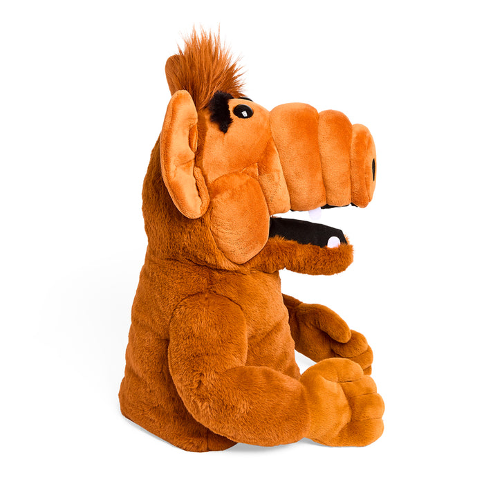 ALF 13-inch plush hand puppet by Kidrobot featuring soft fabric and detailed character design, perfect for play and display.