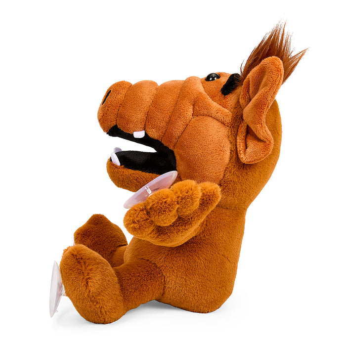 Soft ALF 7.5-inch plush window clinger with suction cups, featuring a friendly ALF character by Kidrobot.