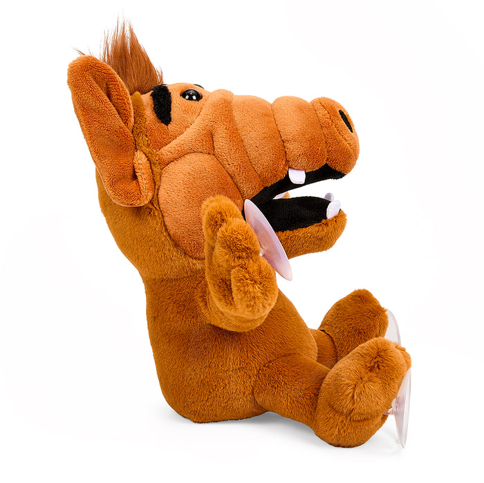 Soft ALF 7.5-inch plush window clinger with suction cups by Kidrobot, featuring a cute alien character design.