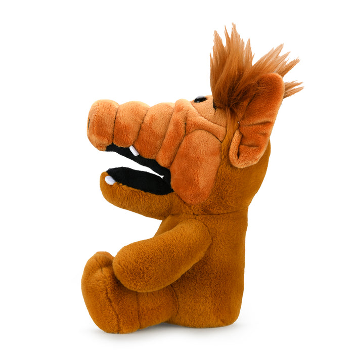 Soft ALF 8-inch Phunny Plush toy by Kidrobot, featuring plush material and detailed character design, perfect for collectors and fans.