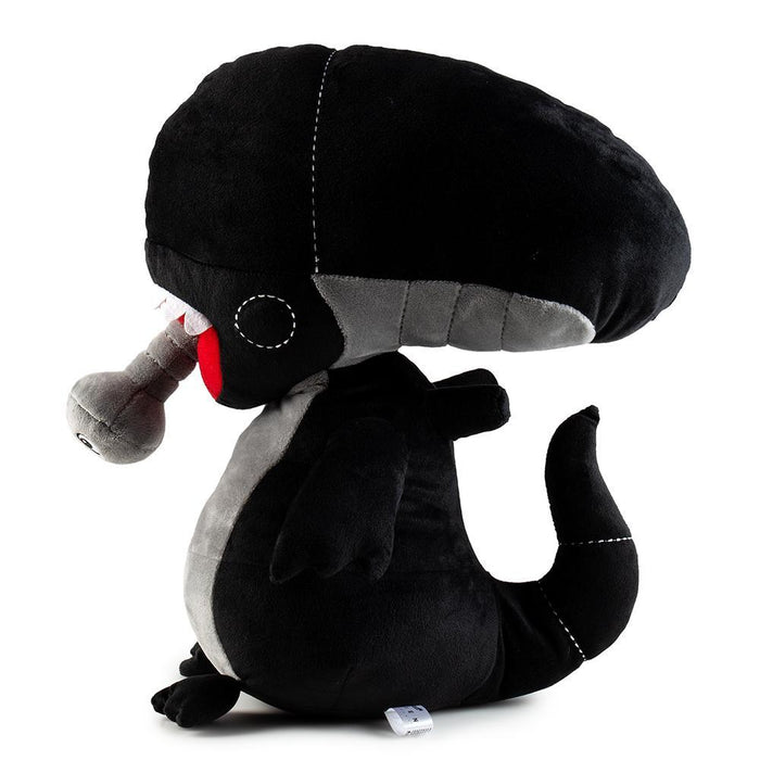 Alien Xenomorph 16-inch HugMe vibrating plush by Kidrobot, soft and detailed plush toy resembling the iconic alien creature.