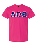 Alpha Omega Theta Basic Applique Tee