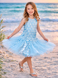 ocean princess dress for girls with sequin scales