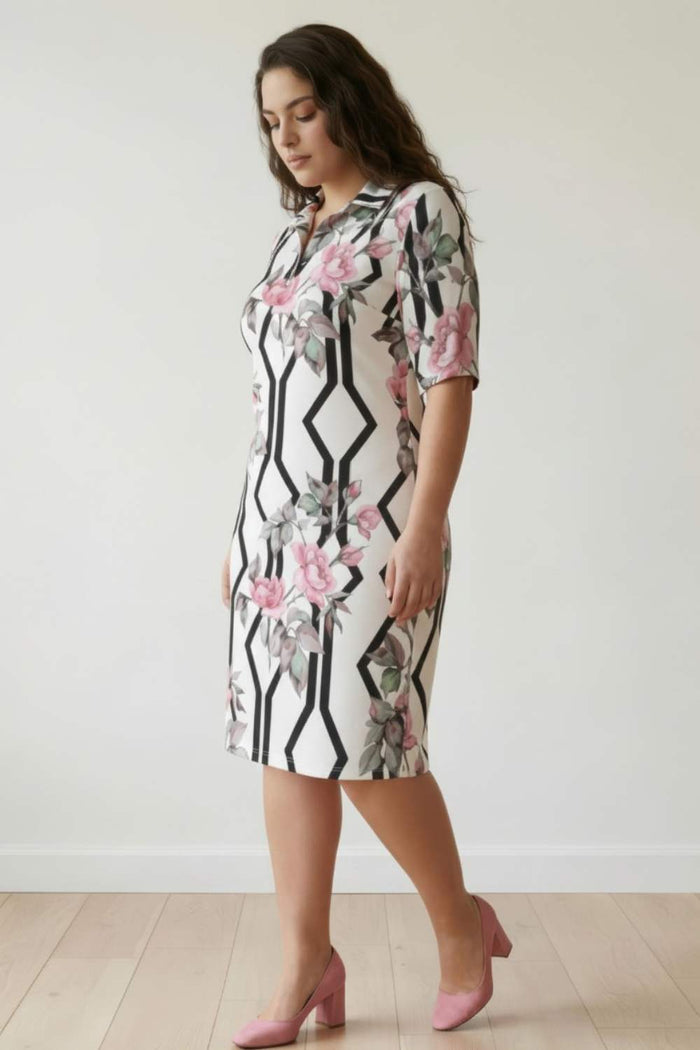 Aquarelle Wildflower Polo Dress