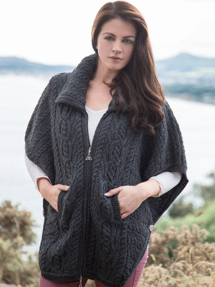 Aran Batwing Jacket Merino Wool