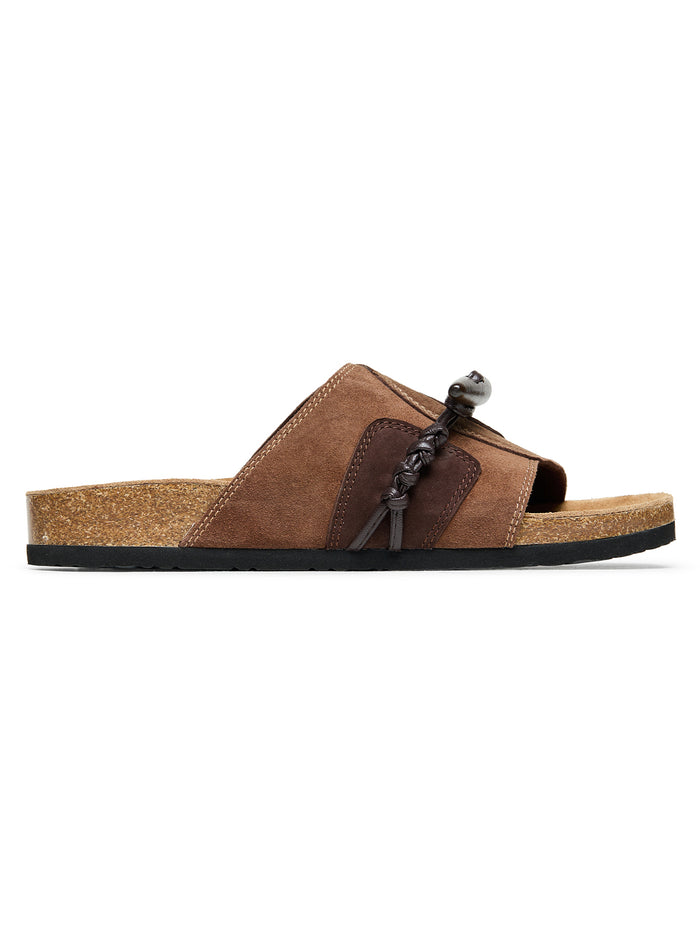 Socotra Horn Toggle Suede Slide Sandals – product image 4