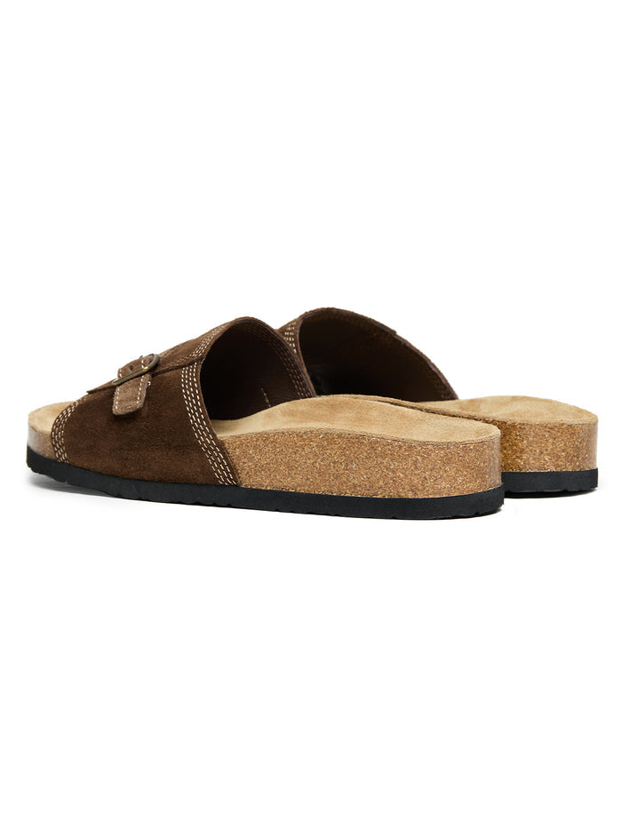 Socotra One-Strap Suede Slide Sandals – product image 4