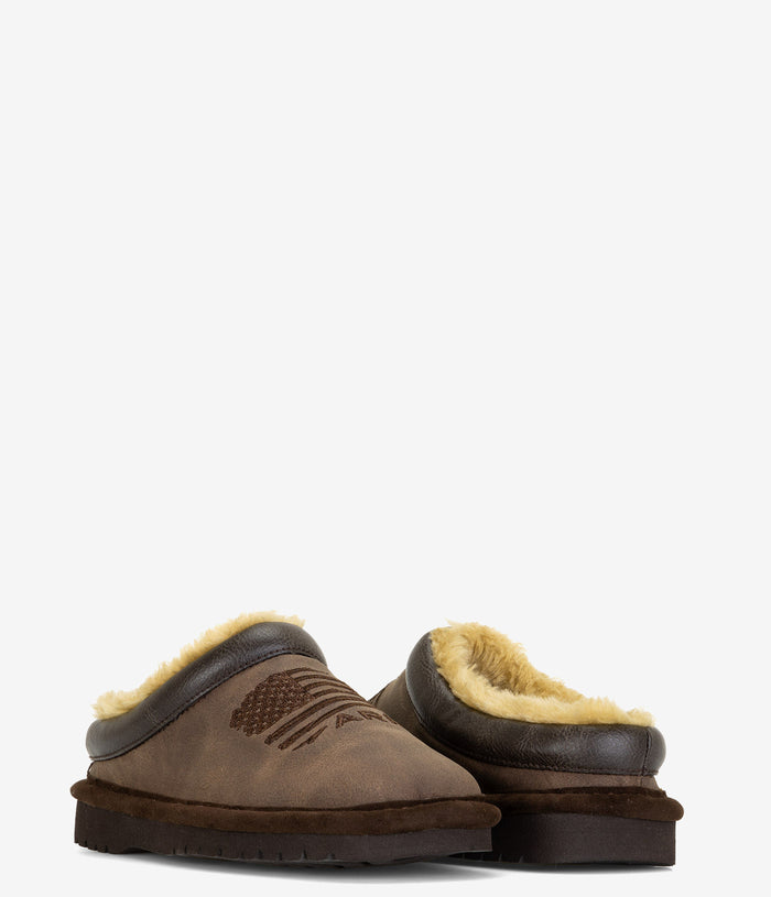 Ariat Kids Patriot Square Toe Slipper - Dusty Brown