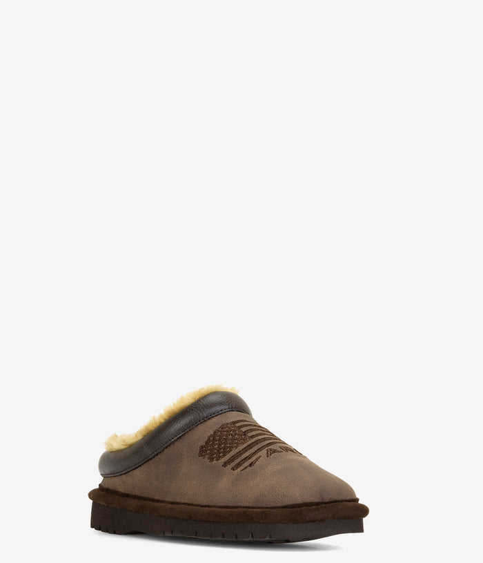 Ariat Kids Patriot Square Toe Slipper - Dusty Brown