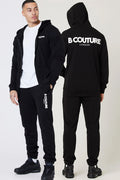 Auckland Fleece Full Zip Tracksuit - Black