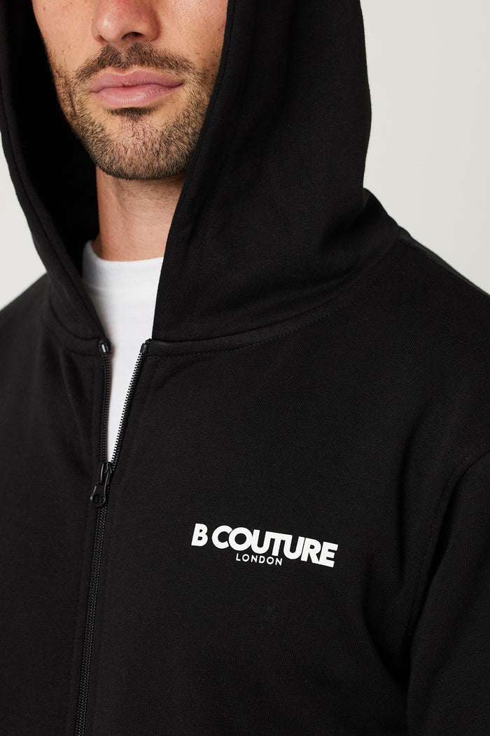 Auckland Fleece Full Zip Tracksuit - Black
