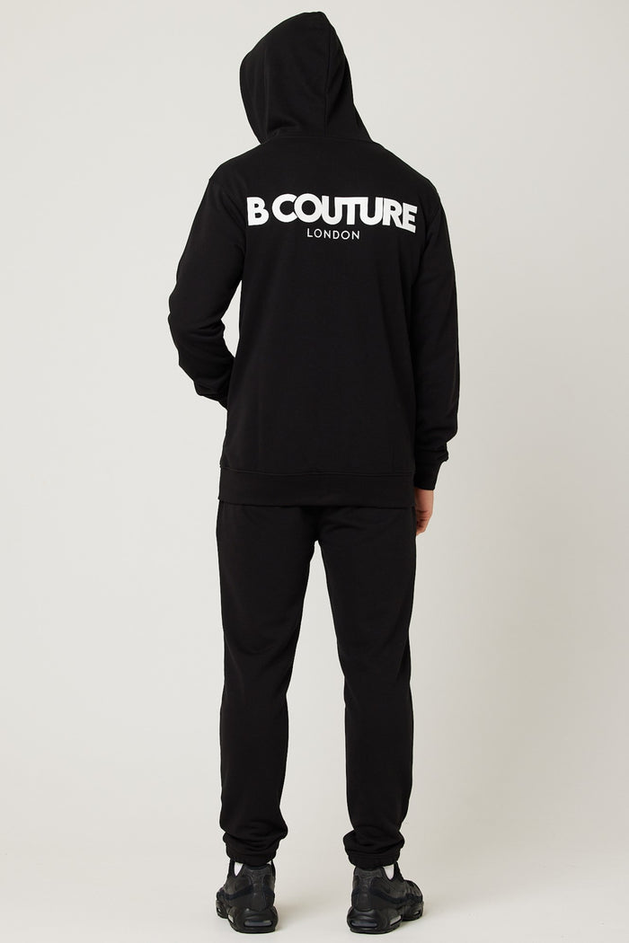 Auckland Fleece Full Zip Tracksuit - Black